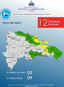 COE eleva a 12 las provincias bajo alerta por incidencia de vaguada